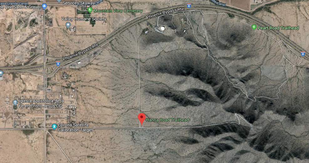 Casa Grande Mountain map